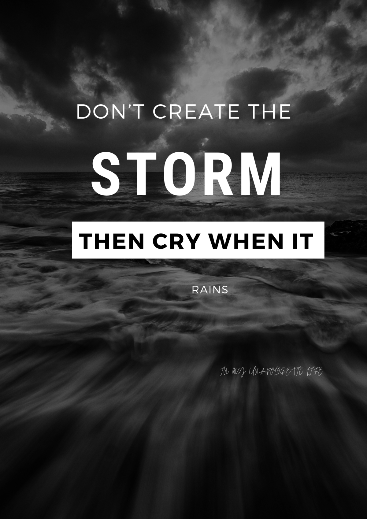 Positive Thinking yields Positive Outcomes…don’t subconsciously manifest storms by thinking&nbsp;negatively